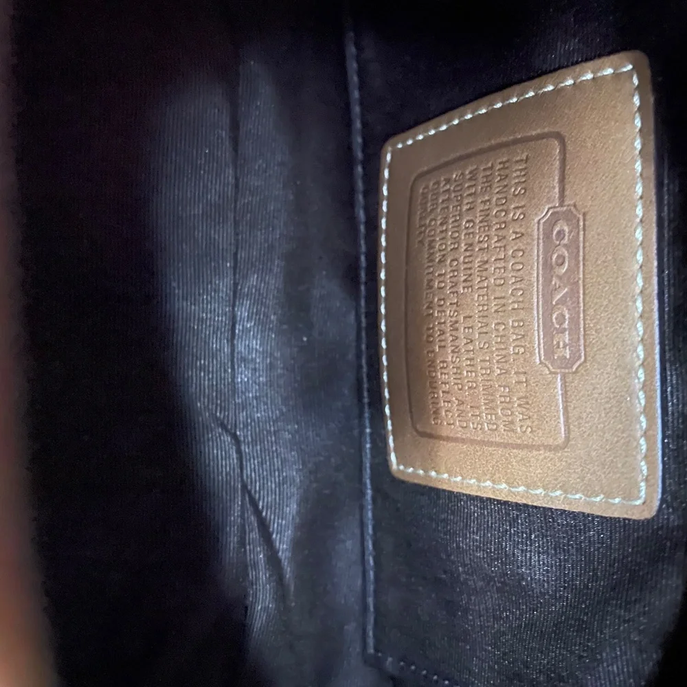 Coach Vintage Optic Signature Jacquard Tan Brown Designer Handbag - Picture 5 of 11